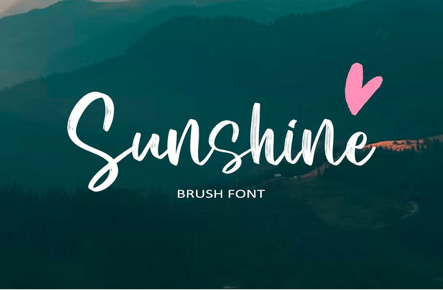 Sunshine Brush Script Font Font Yuby 