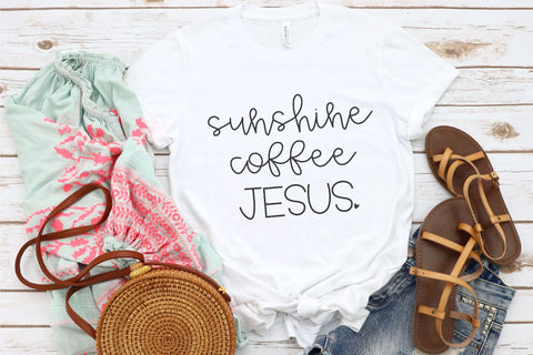 Sunshine Coffee Jesus SVG Morgan Day Designs 