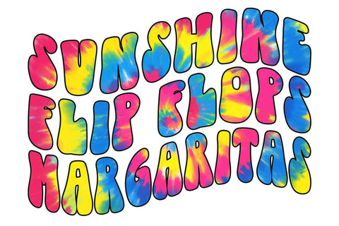 Sunshine Flip Flops and Margaritas PNG | Summer Sublimation Design Sublimation B Renee Design 