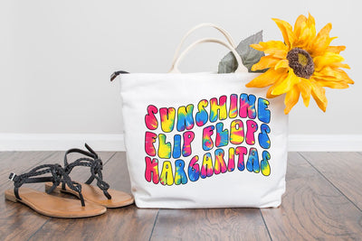 Sunshine Flip Flops and Margaritas PNG | Summer Sublimation Design Sublimation B Renee Design 