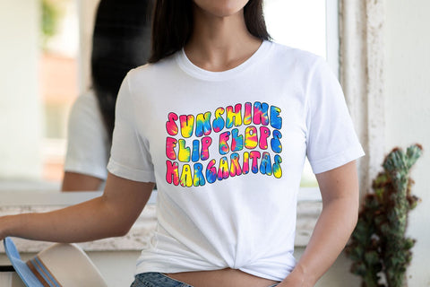 Sunshine Flip Flops and Margaritas PNG | Summer Sublimation Design Sublimation B Renee Design 