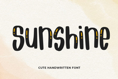 Sunshine Font Abo Daniel Studio 