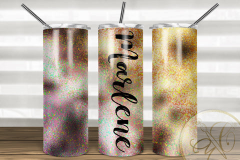 Sunshine Iridescent 20oz Skinny Tumbler Sublimation | Add your own Text Sublimation Marlene Campos 