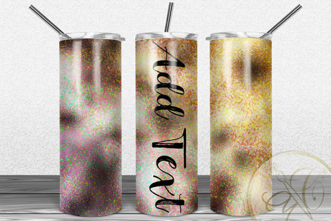 Sunshine Iridescent 20oz Skinny Tumbler Sublimation | Add your own Text Sublimation Marlene Campos 