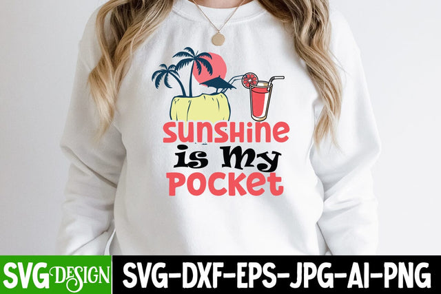 Sunshine Is My Pocket SVG Cut File, Sunshine Is My Pocket Sublimation Design, Summer SVG Cut File,Aloha Summer SVG Design, Summer SVG Quotes, Summer Sublimation PNG,Funny Summer SVG SVG BlackCatsMedia 