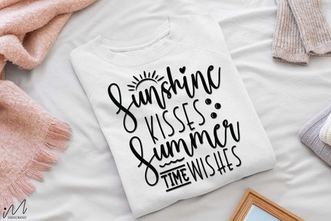 sunshine kisses and summer time wishes svg,Summer svg, Summer t shirt svg, Vacation Svg, Ocean Svg Svg, Beach Svg, Beach t shirt svg, Summer mug svg, Beach time svg, Summer vibes svg, Hello summer svg, Lake time SVG Isabella Machell 