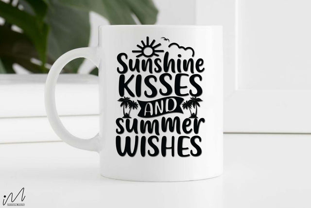 sunshine kisses and summer wishes svg,Summer svg, Summer t shirt svg, Vacation Svg, Ocean Svg Svg, Beach Svg, Beach t shirt svg, Summer mug svg, Beach time svg, Summer vibes svg, Hello summer svg, Lake time SVG Isabella Machell 