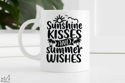 sunshine kisses and summer wishes svg,Summer svg, Summer t shirt svg, Vacation Svg, Ocean Svg Svg, Beach Svg, Beach t shirt svg, Summer mug svg, Beach time svg, Summer vibes svg, Hello summer svg, Lake time SVG Isabella Machell 