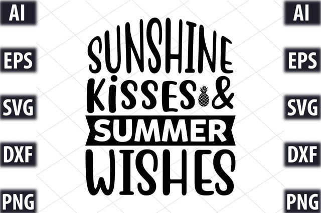 Sunshine kisses & summer wishes SVG SVGista 