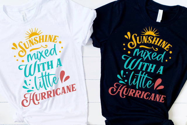 Sunshine Mixed With a Little Hurricane SVG Cut File SVG zoellartz 