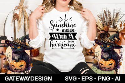 Sunshine Mixed With A Little Hurricane Svg Design SVG designmaster24 