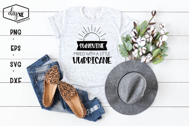 Sunshine Mixed With A Little Hurricane SVG DIYxe Designs 
