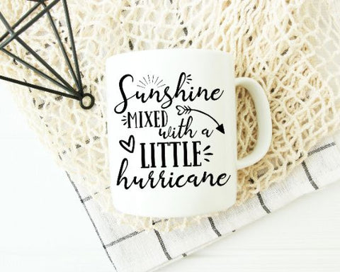 Sunshine Mixed With A Little Hurricane SVG - Funny SVG - Hurricane SVG SVG She Shed Craft Store 