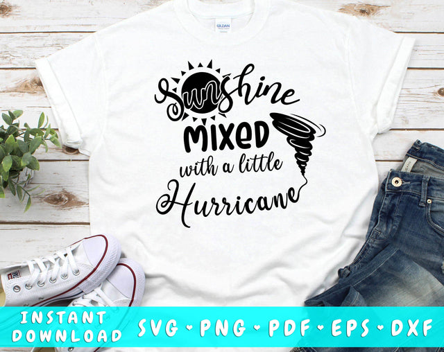 Sunshine Mixed With A Little Hurricane SVG SVG HappyDesignStudio 