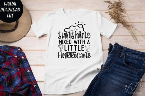 sunshine mixed with a little hurricane svg,Sarcastic t shirt svg, Funny quotes svg, Sarcasm Svg, Funny Quote svg, Sassy Svg, Sarcastic cricut SVG Isabella Machell 