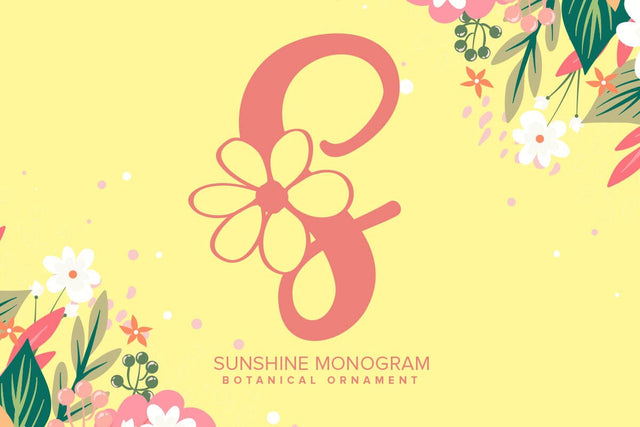 Sunshine Monogram Font yumnatype 