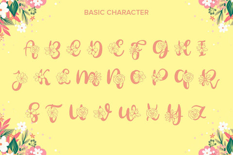 Sunshine Monogram Font yumnatype 