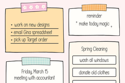 Sunshine Notebook - Cute Handwritten Font Font KA Designs 