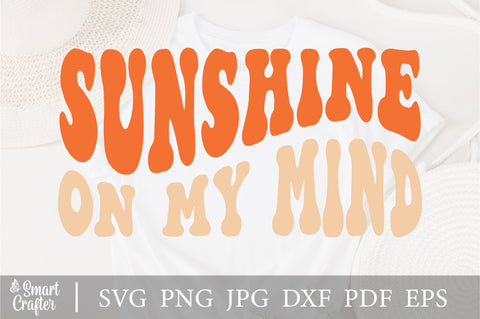 Sunshine on my mind svg, Summer svg, Lake svg, Vacation SVG, Choose Joy svg, Summer SVG, Happiness Svg, Inspirational SVG, Wavy stacked svg SVG Fauz 