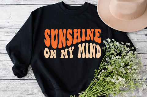 Sunshine on my mind svg, Summer svg, Lake svg, Vacation SVG, Choose Joy svg, Summer SVG, Happiness Svg, Inspirational SVG, Wavy stacked svg SVG Fauz 