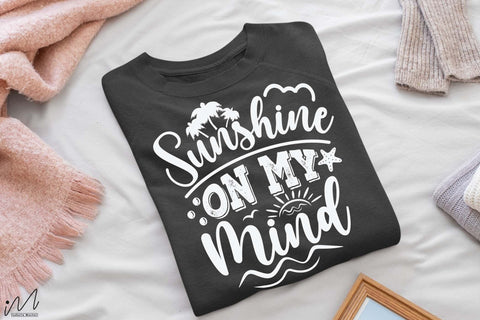 Sunshine on my mind svg, Summer svg, Summer t shirt svg, Vacation Svg, Ocean Svg Svg, Beach Svg, Beach t shirt svg, Summer mug svg, Beach time svg, Summer vibes svg, Hello summer svg, Lake time SVG Isabella Machell 