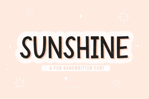 Sunshine | Sans Serif Handwritten Font Font Fonts Avenue 
