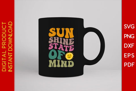 Sunshine State Of Mind Retro Summer Vacation SVG PNG PDF Cut File SVG Creativedesigntee 