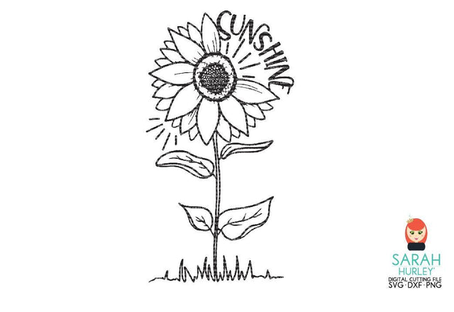 Sunshine Sunflower SVG Sarah Hurley 
