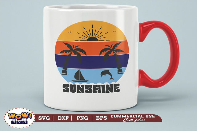 Sunshine svg, Summer svg, Beach svg, Png, Dxf SVG Wowsvgstudio 