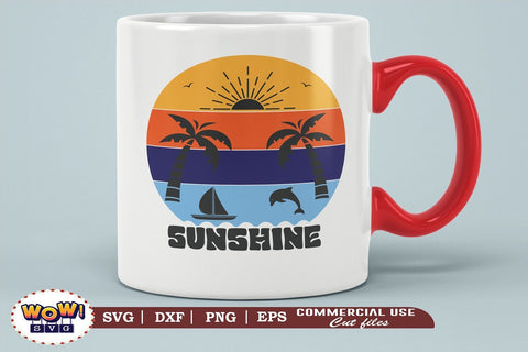 Sunshine svg, Summer svg, Beach svg, Png, Dxf SVG Wowsvgstudio 