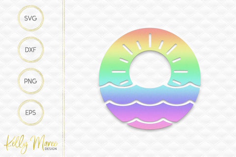 Sunshine & Waves SVG Cut File Kelly Maree Design 