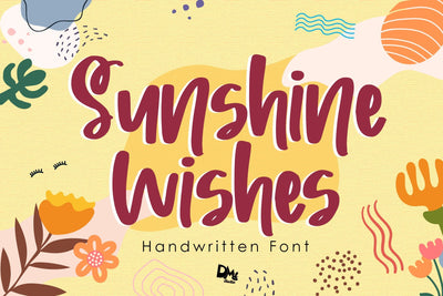 Sunshine Wishes - Handwritten Font Font Dm Letter Studio 