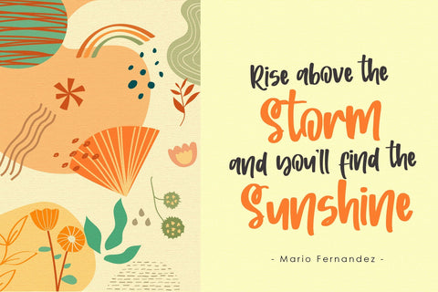 Sunshine Wishes - Handwritten Font Font Dm Letter Studio 