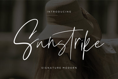 Suntrike Signature Modern Font Creatype Studio 
