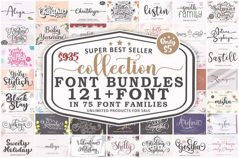 Super Best Seller Collection Bundles Font muhammadzeky 