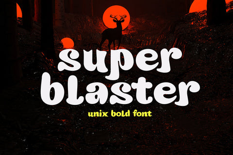 Super Blaster Font gatype 