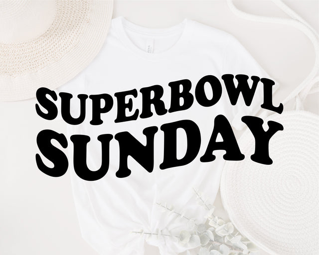 Super Bowl Sunday - Sunday Funday Collection - Artwork for cut, print, sublimation & digital use - Digital Download svg, dxf, eps, png, jpg SVG Fauz 