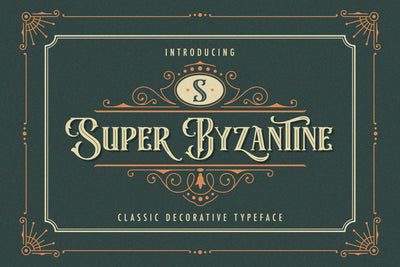 Super Byzantine - Decorative Font Font StringLabs 
