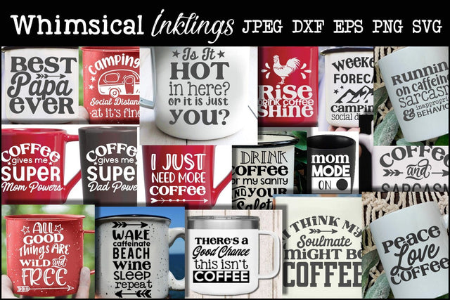 Super Coffee Lovers SVG Bundle SVG Whimsical Inklings 