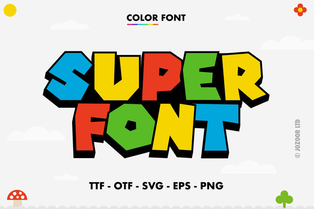 Super Color Font Font Jozoor 