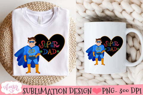 Super Dad PNG for sublimation | Father's day sublimation PNG Sublimation Amorclipart 