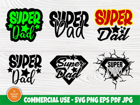 Super Dad SVG, Fathers Day Svg Cut File, Funny Dad SVG TonisArtStudio 