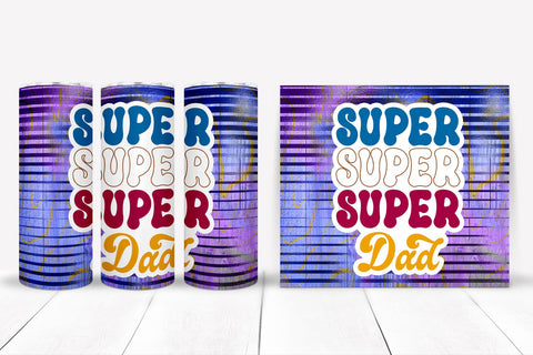Super Dad Tumbler PNG I Father's Day Tumbler Sublimation Sublimation Happy Printables Club 