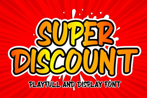 SUPER DISCOUNT Font Mozarella 