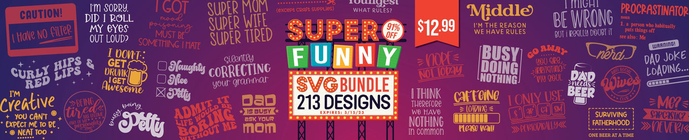 Super Funny SVG Bundle