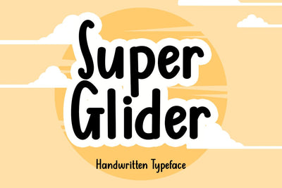 Super Glider Font Supersemar Letter 