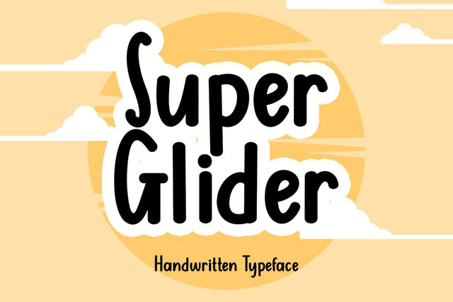 Super Glider Font Supersemar Letter 
