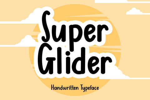 Super Glider Font Supersemar Letter 