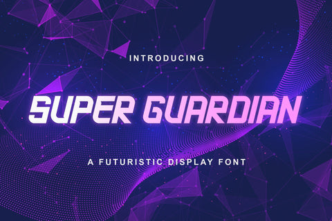 Super Guardian – Futuristic Sans Font Font StringLabs 
