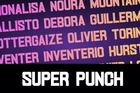 SUPER PUNCH - Futuristic Sans Font Font StringLabs 